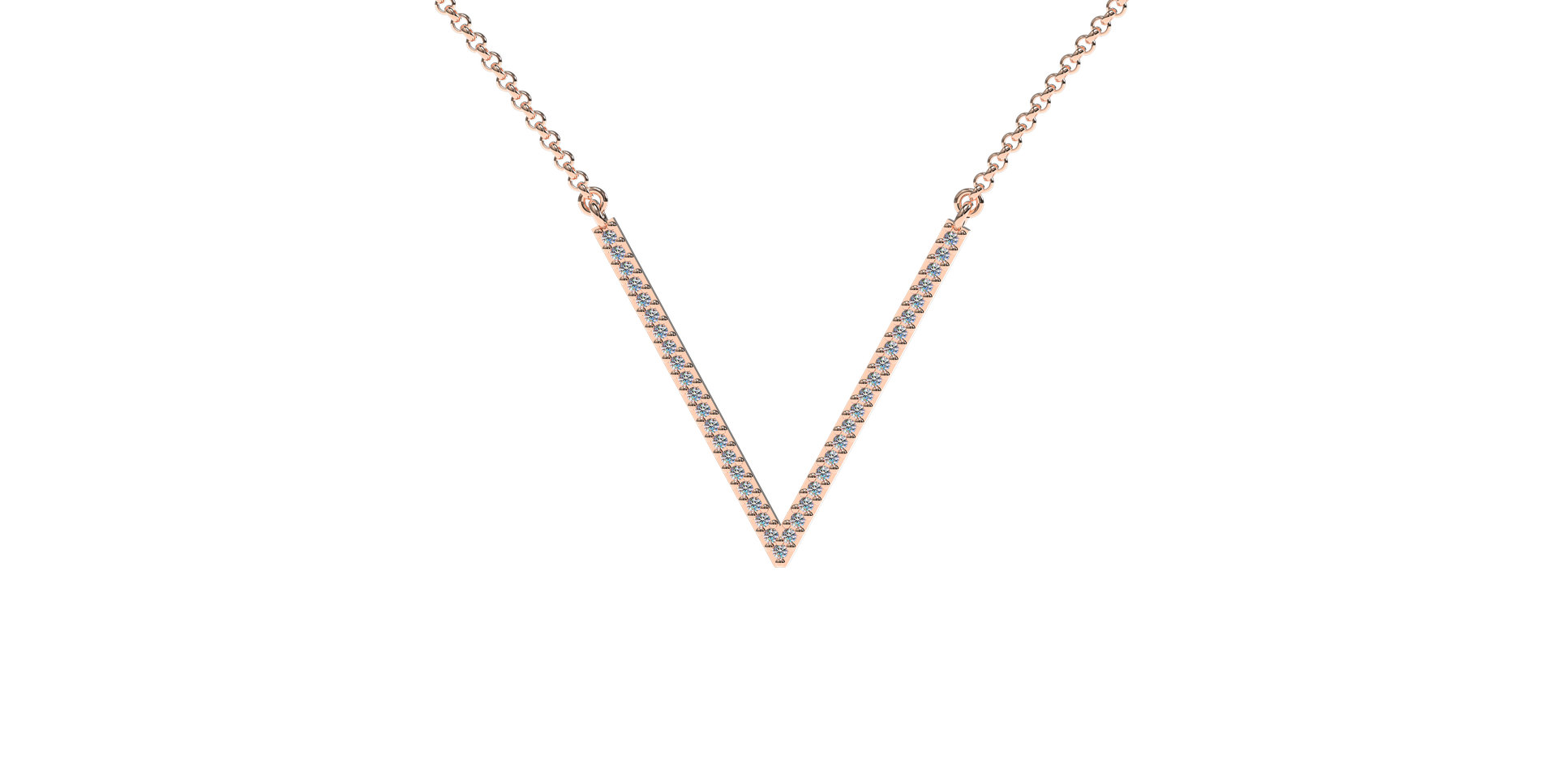 Náhrdelník s diamantmi Victory