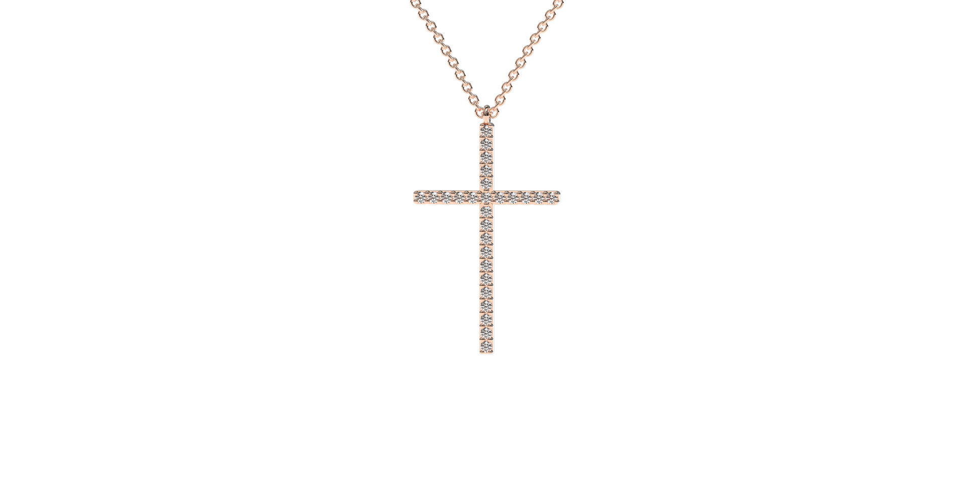 Náhrdelník s diamantmi Cross