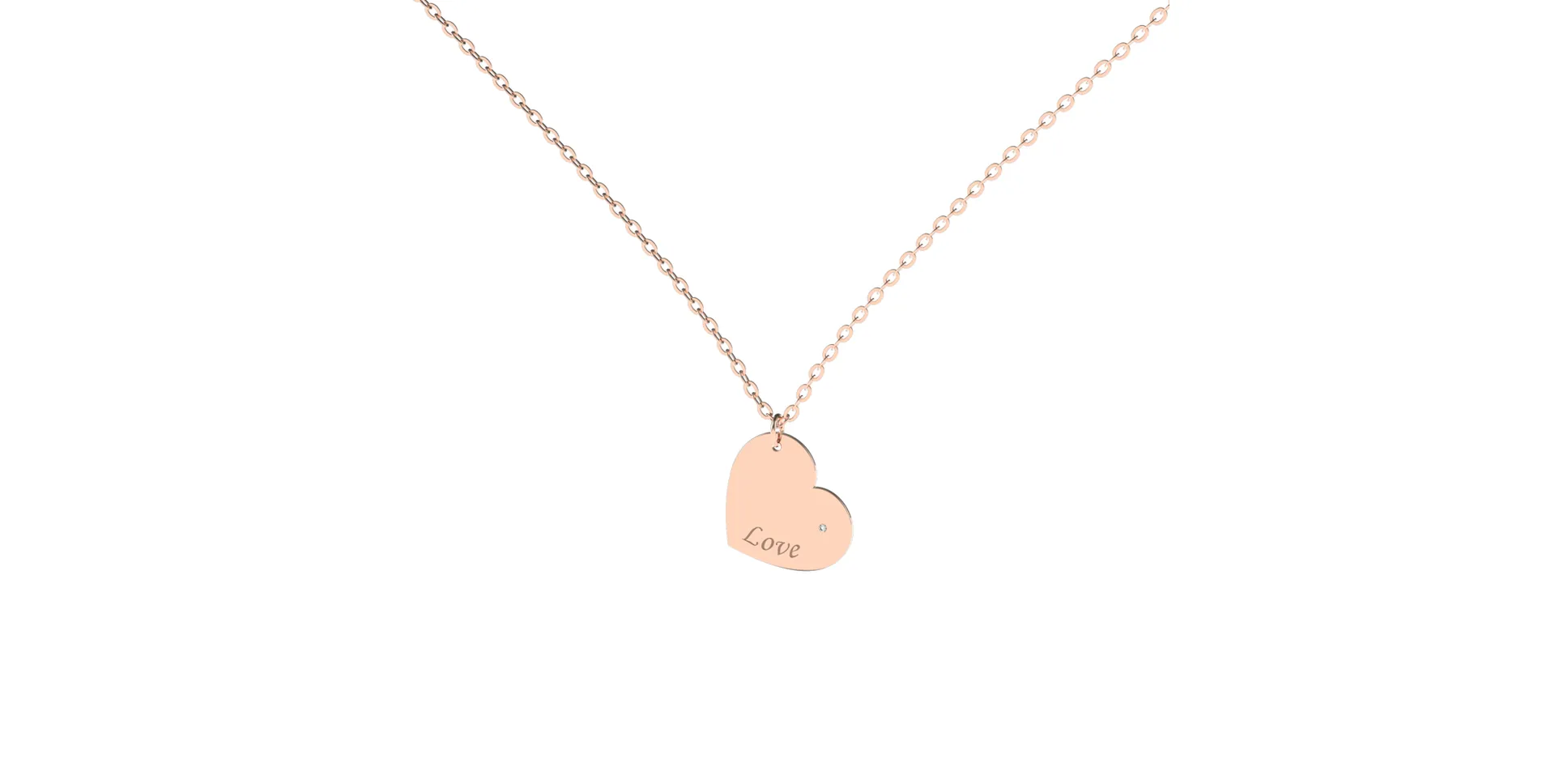 Náhrdelník s diamantom Envoy Love