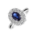 Prsteň so zafírom a diamantmi Sapphire Sin4