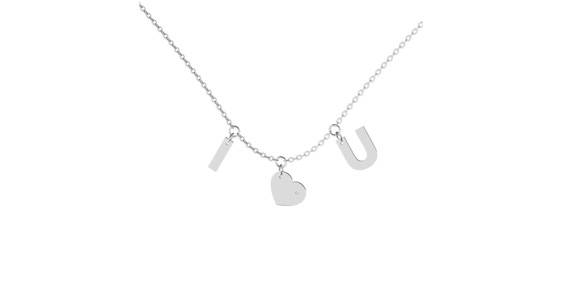 Náhrdelník s diamantom Amour