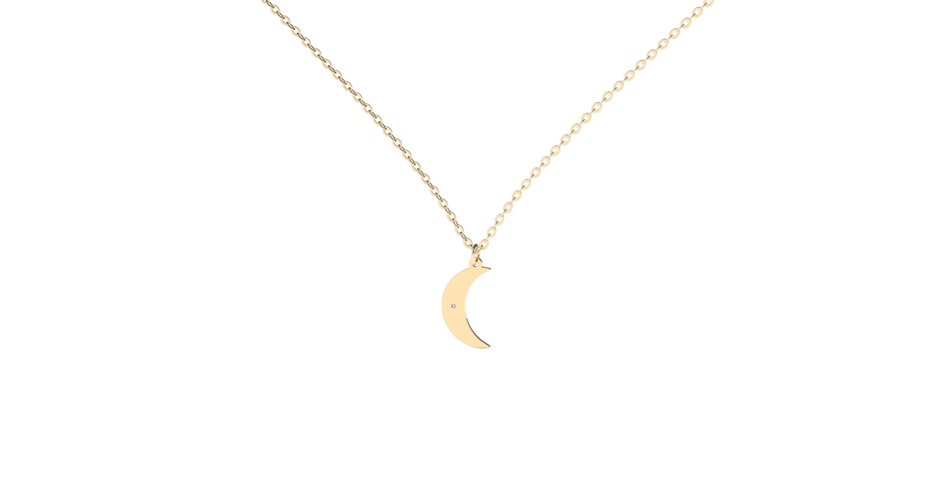 Náhrdelník s diamantom Miracle Moon