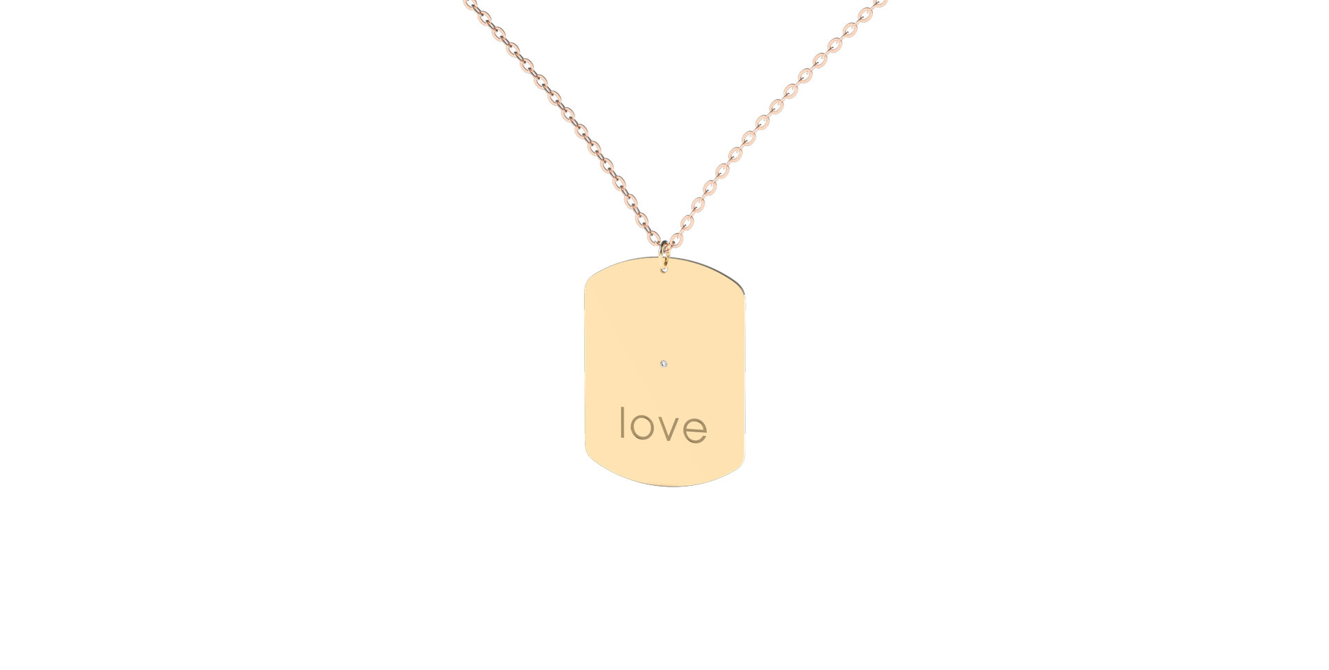 Náhrdelník s diamantom My Darling