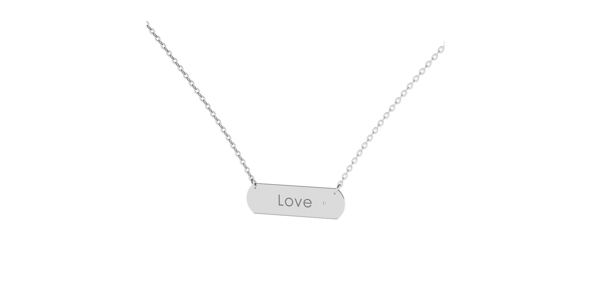 Náhrdelník s diamantom Posh Amour