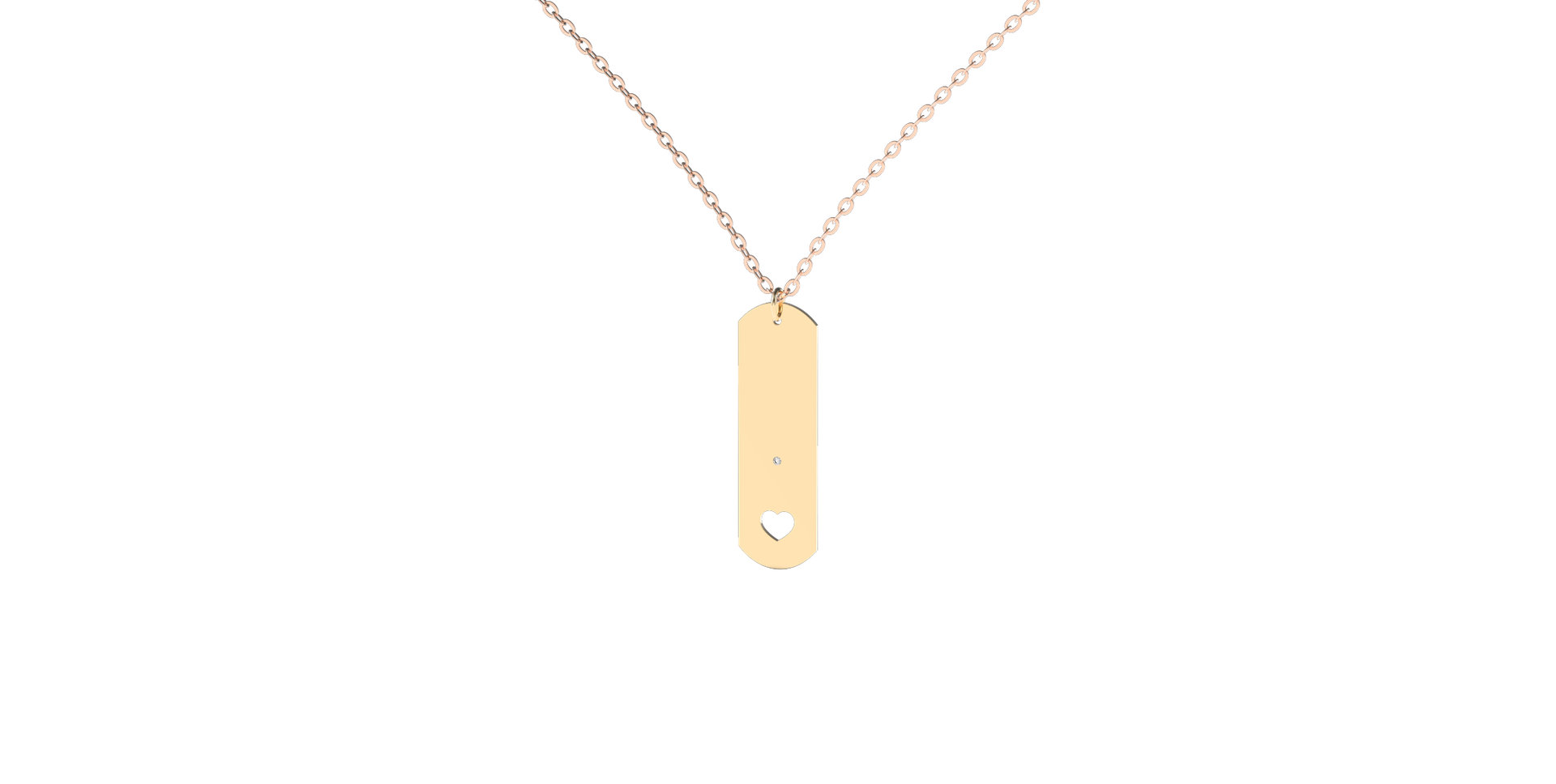 Náhrdelník s diamantom Angel Amour