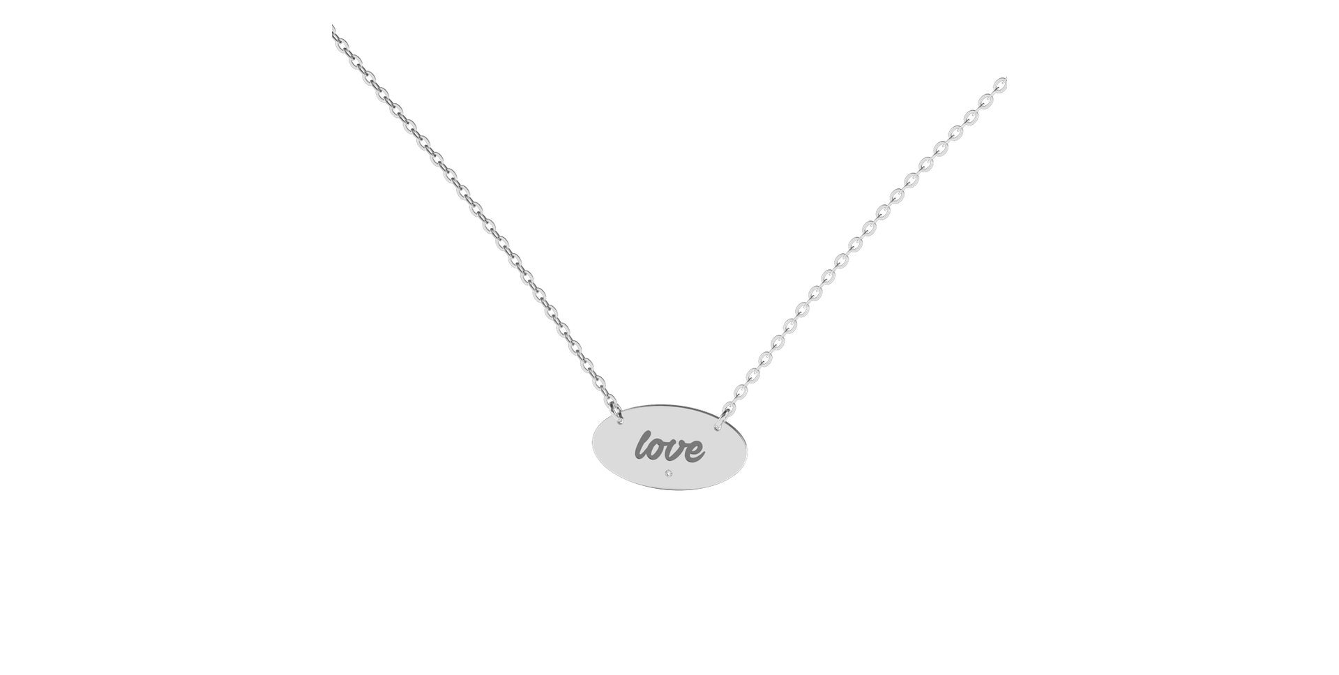 Náhrdelník s diamantom Divine Amour