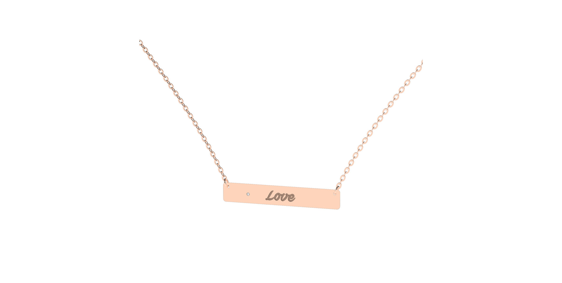 Náhrdelník s diamantom Forever Darling