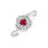 Prsteň s rubínom a diamantmi Tiny Flower4