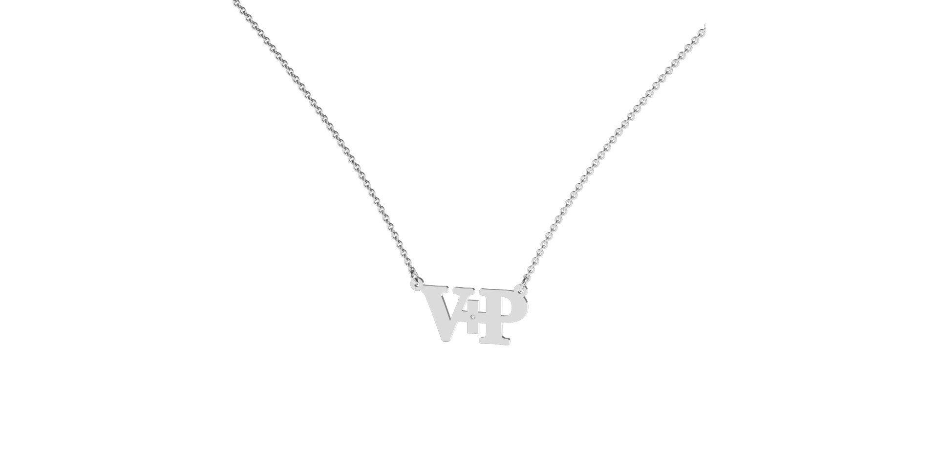 Náhrdelník s diamantom Initials