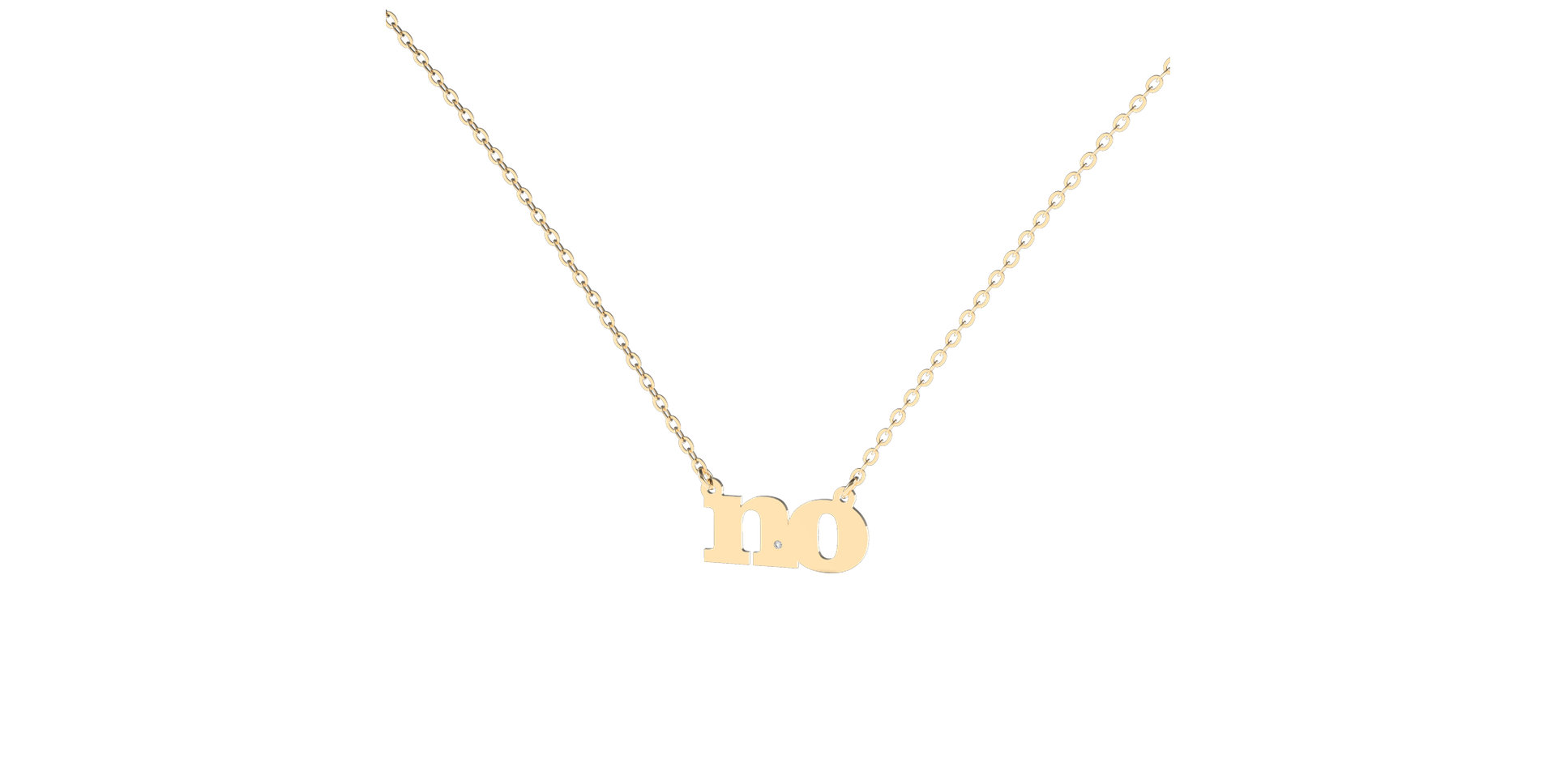 Náhrdelník s diamantom NO