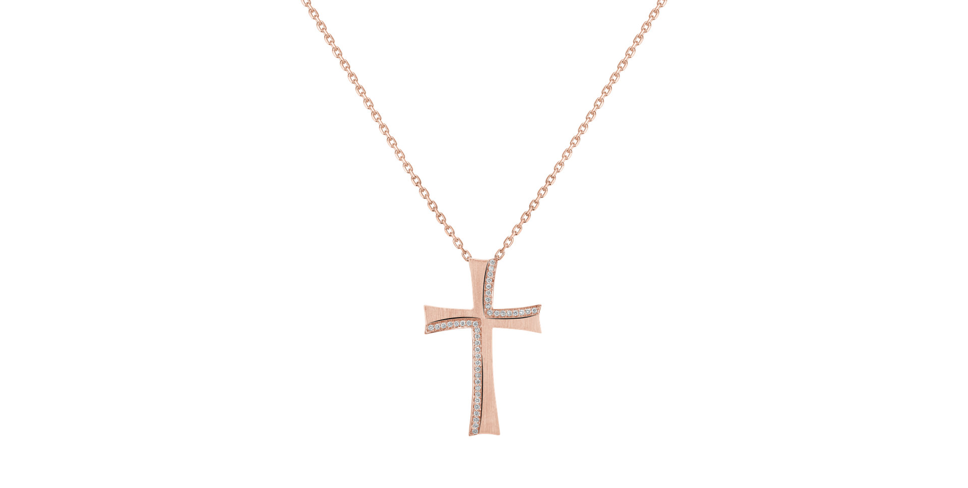 Přívěsok s diamantmi Rose Cross