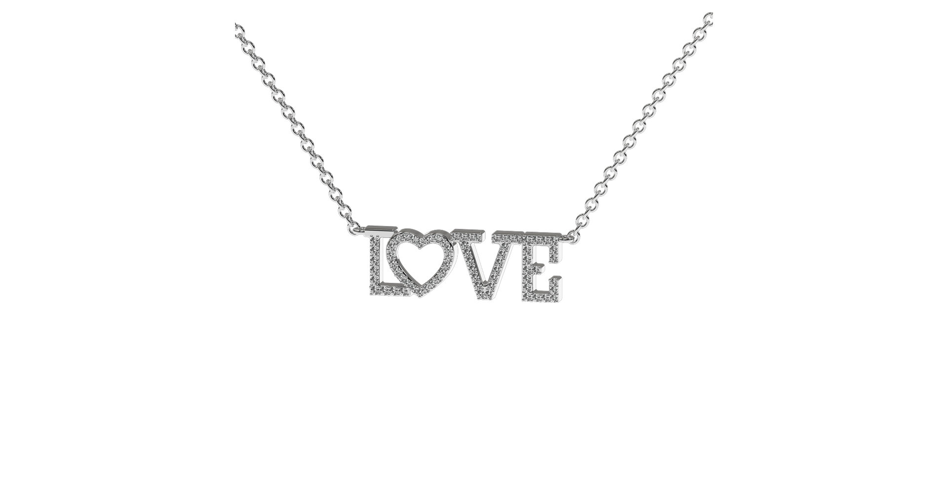 Náhrdelník s diamantmi Shiny Love