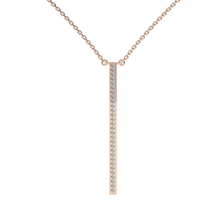Náhrdelník s diamantmi Essential Dash