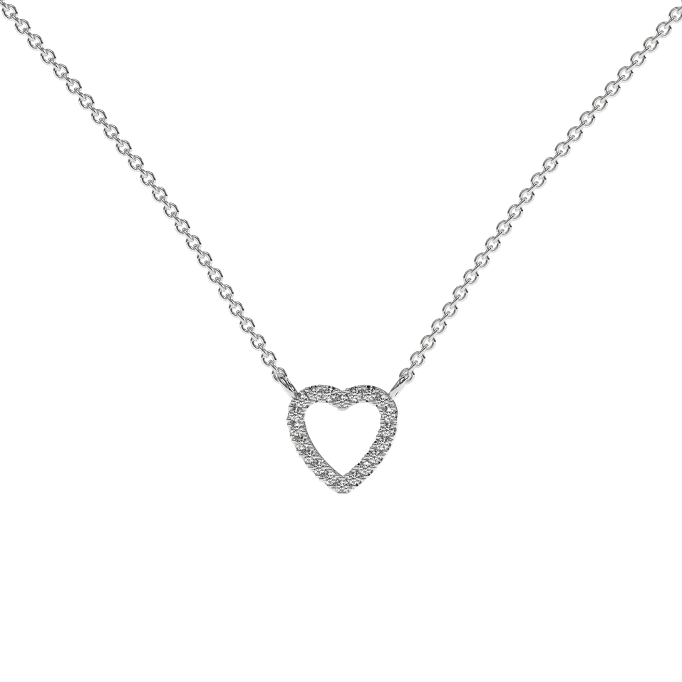 Náhrdelník s diamantmi Tender Heart