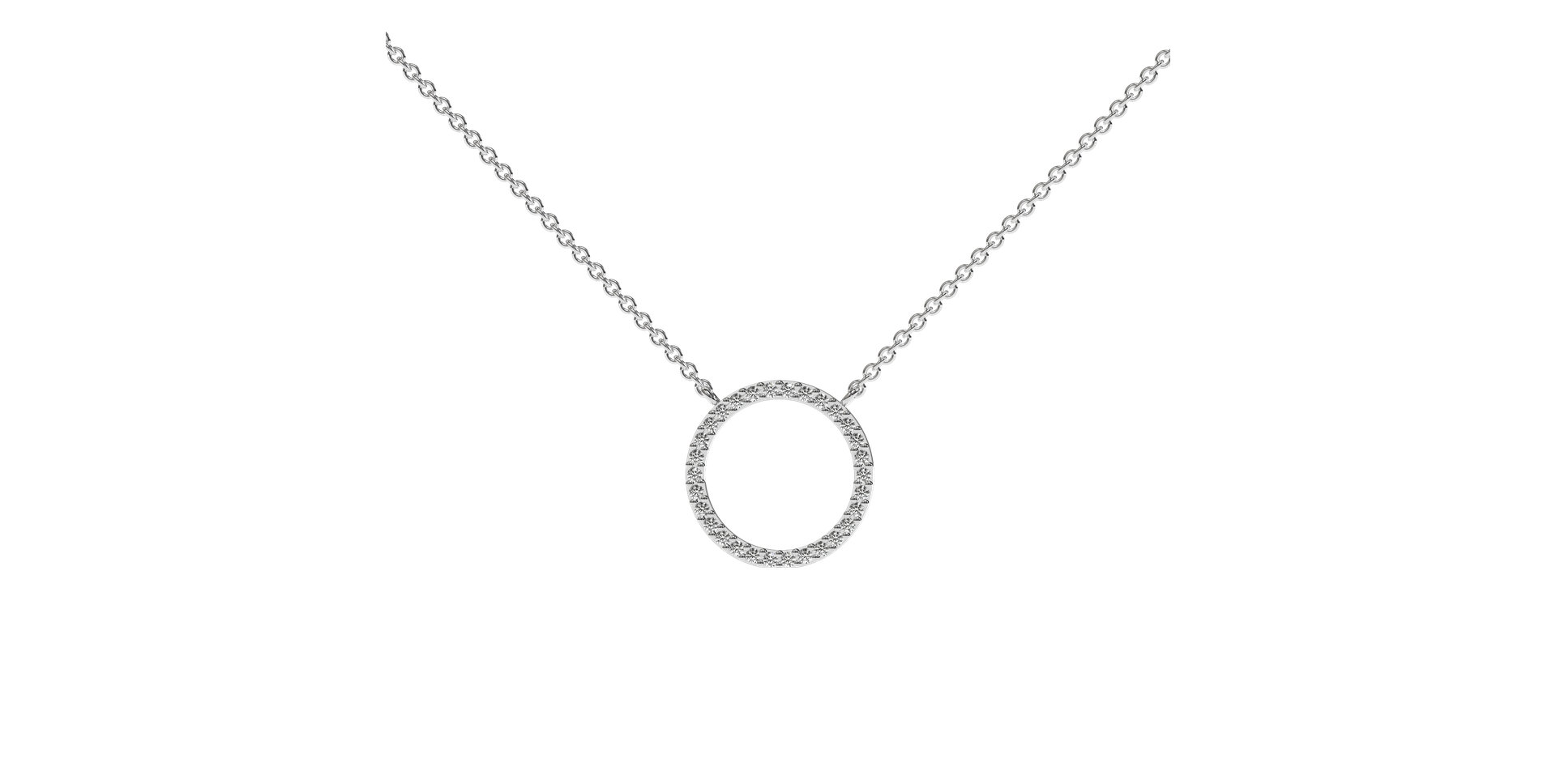 Náhrdelník s diamantmi Little Circle