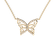 Náhrdelník s diamantmi Shiny Butterfly2