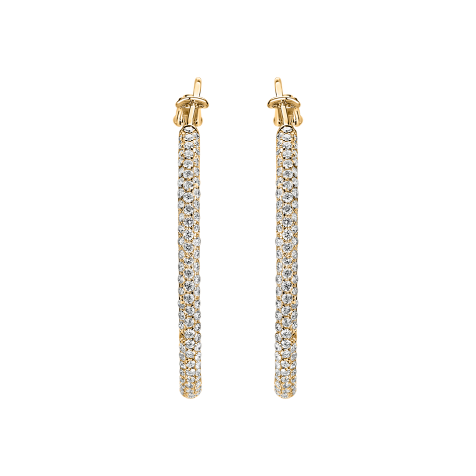 Náušnice s diamantmi Moonlight Rain