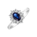 Prsteň so zafírom a diamantmi Princess Joy2