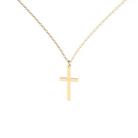 Náhrdelník s diamantom Little Cross