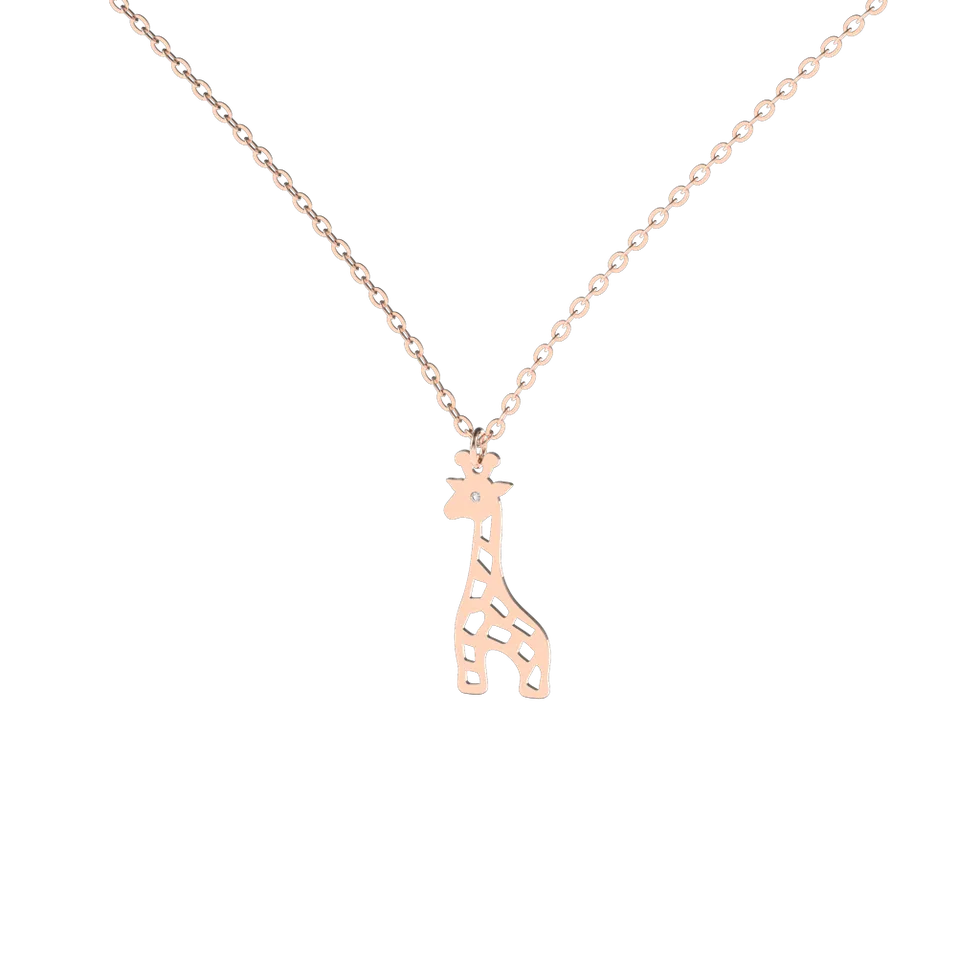 Náhrdelník s diamantom Giraffe