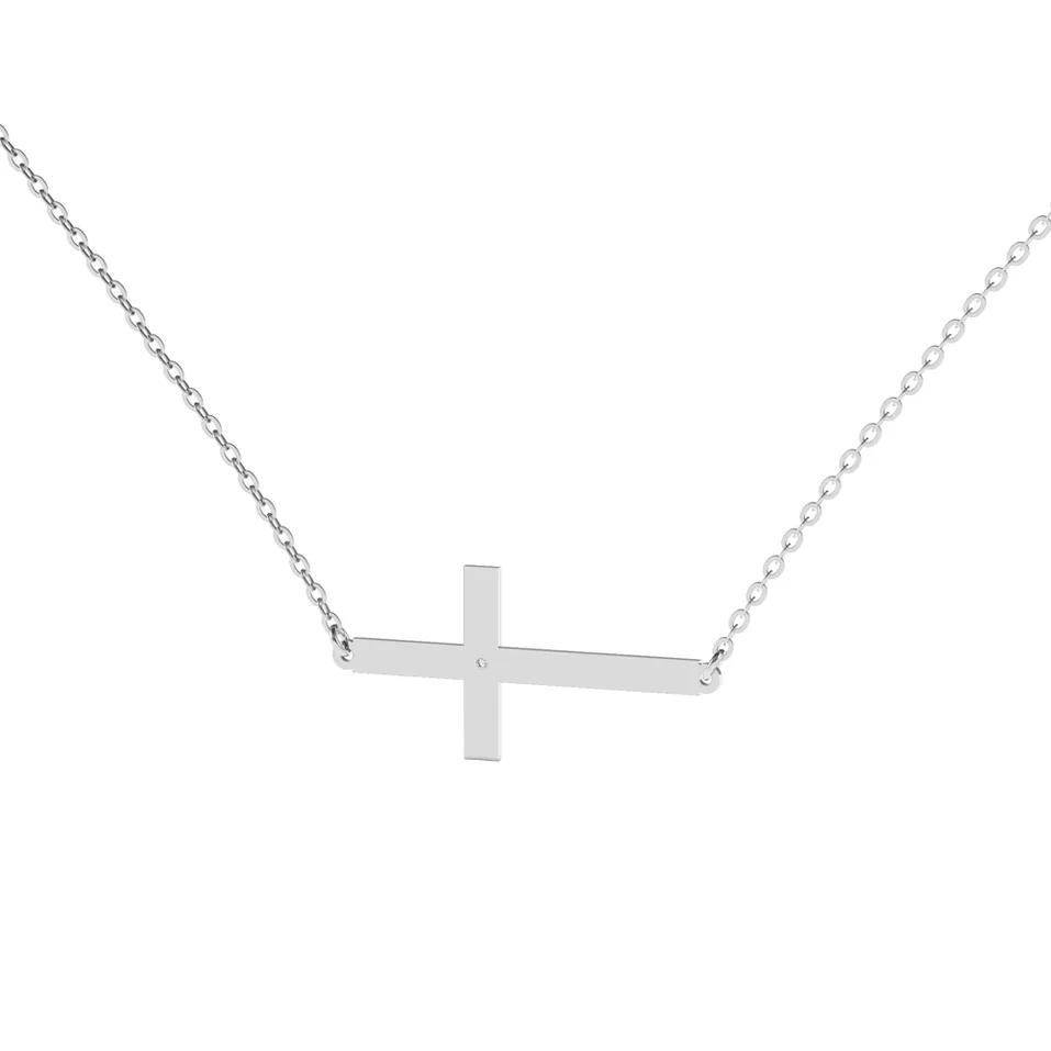 Náhrdelník s diamantom Cross