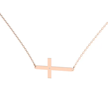 Náhrdelník s diamantom Cross