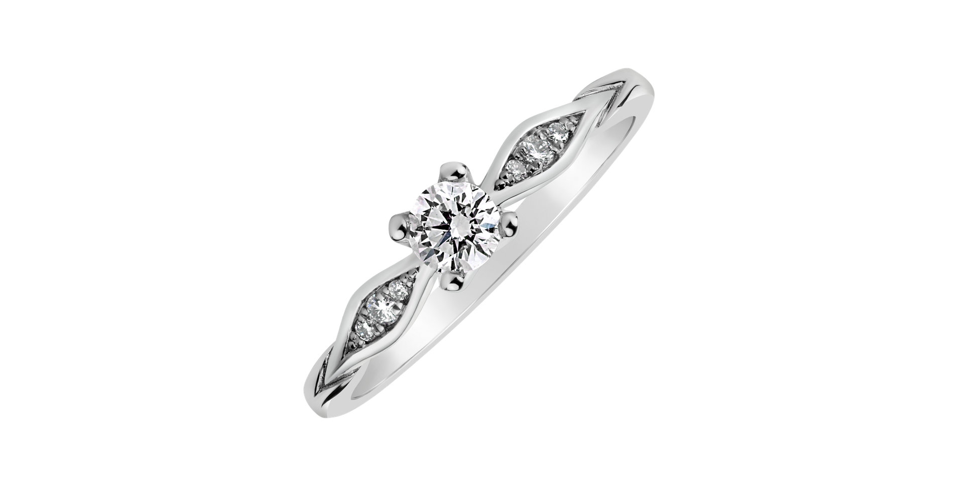 Prsteň s diamantmi Stellar Shape