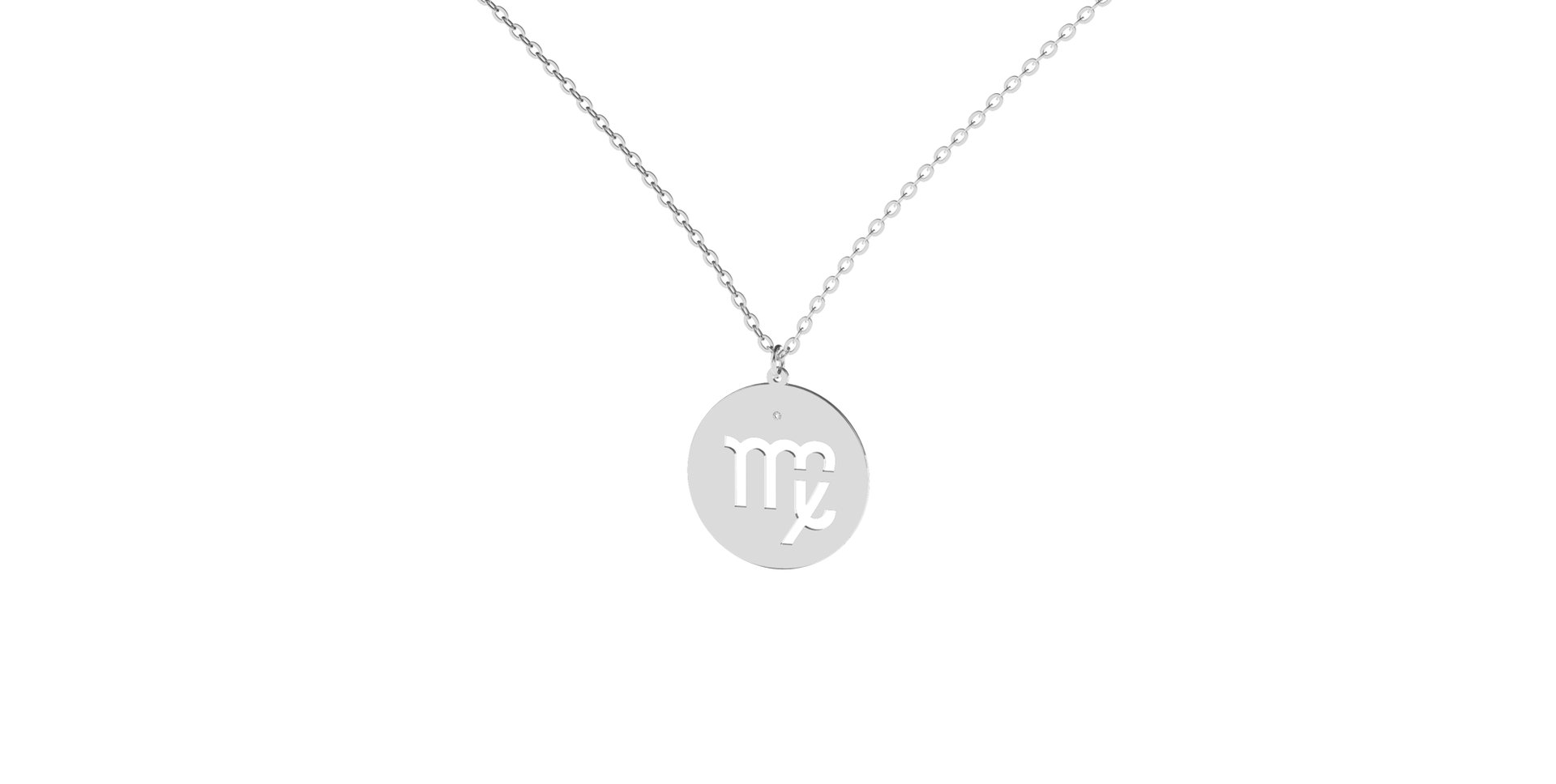 Náhrdelník s diamantom Virgo