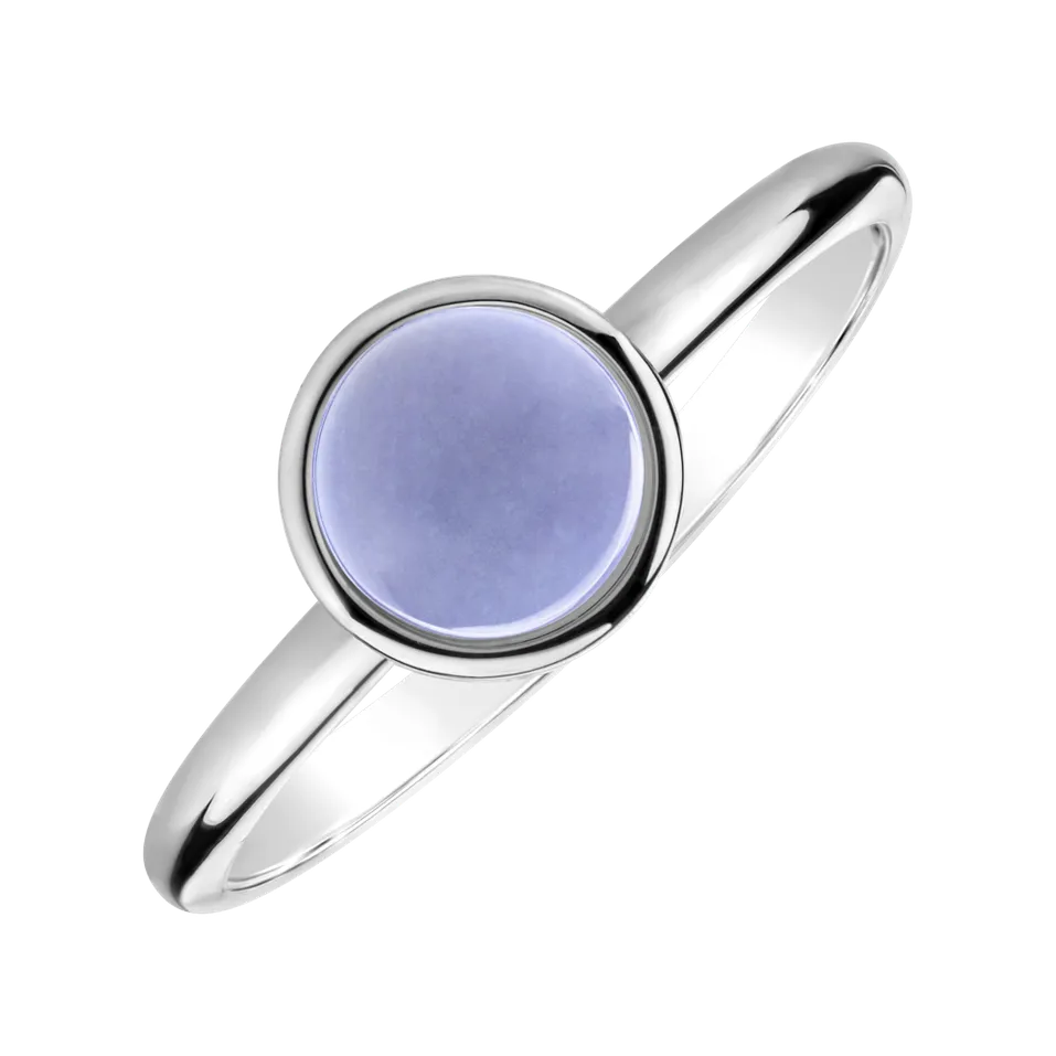 Prsteň s chalcedónom blue Bonbon