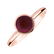 Prsteň s ružovým granátom Bonbon2
