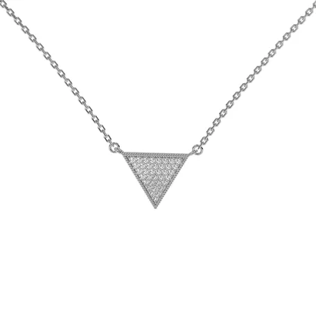 Náhrdelník s diamantmi Sparkling Triangle