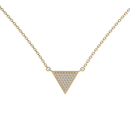 Náhrdelník s diamantmi Sparkling Triangle
