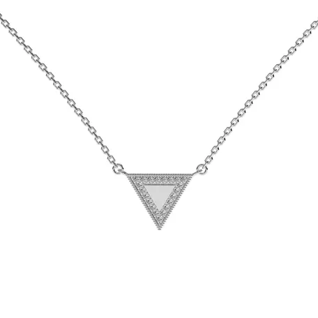 Náhrdelník s diamantmi Charming Triangle