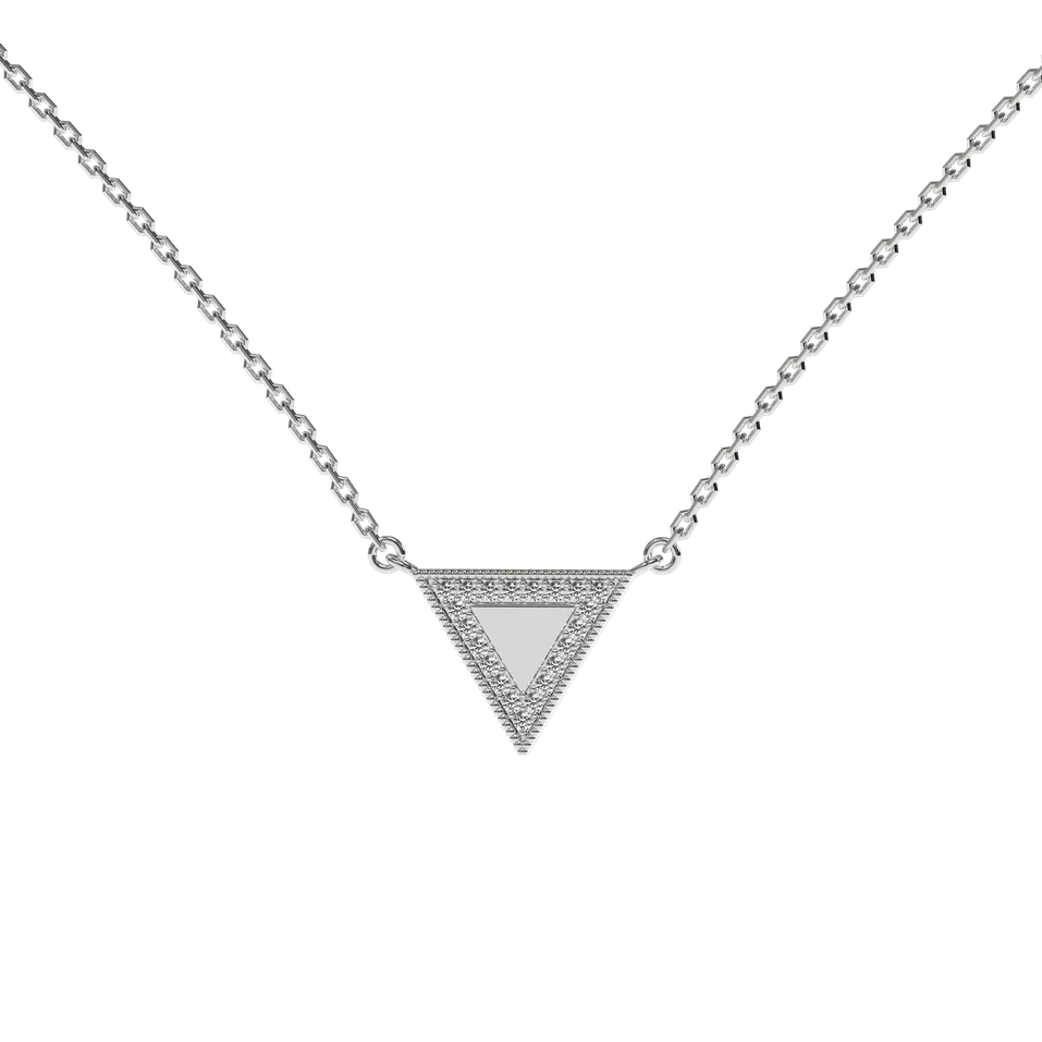 Náhrdelník s diamantmi Charming Triangle