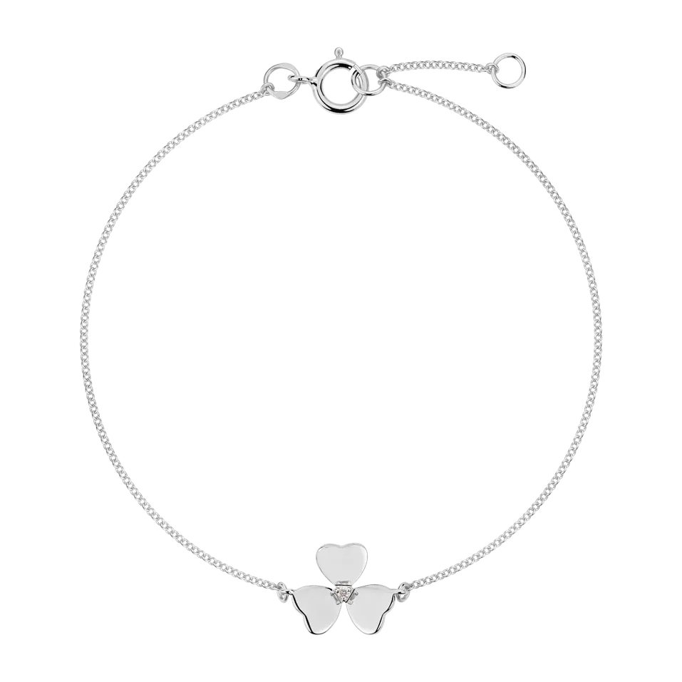 Náramek s diamantom Petal