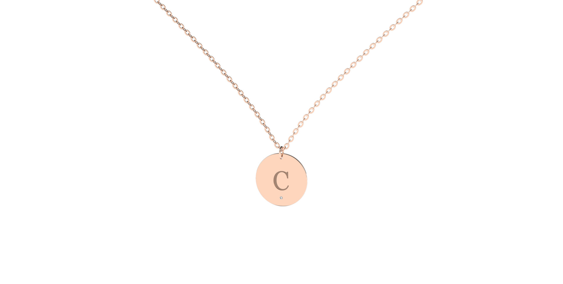 Náhrdelník s diamantom Big Coins C