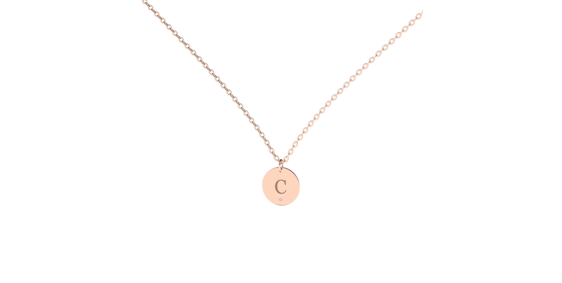 Náhrdelník s diamantom Little Coins C