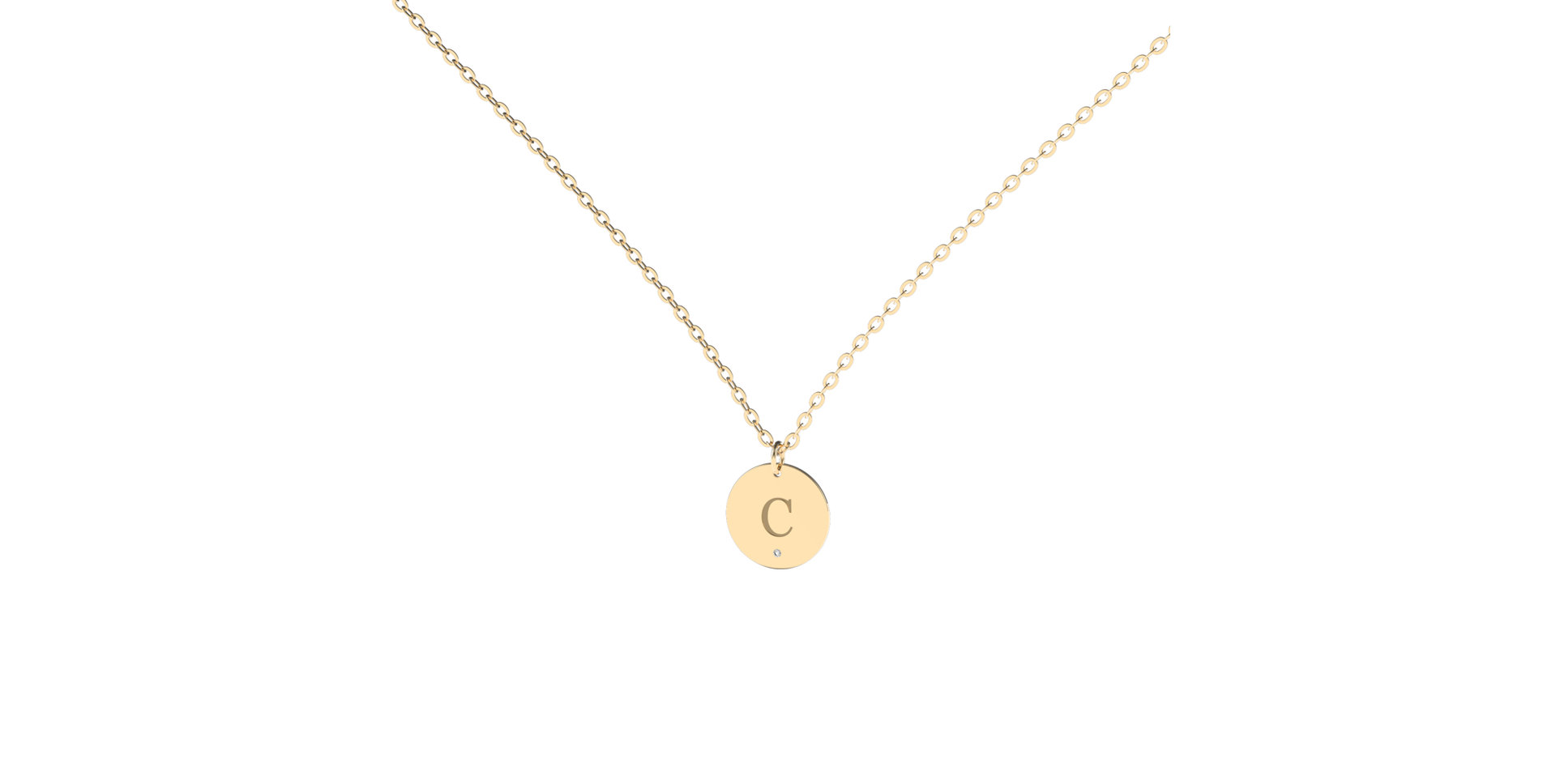 Náhrdelník s diamantom Little Coins C