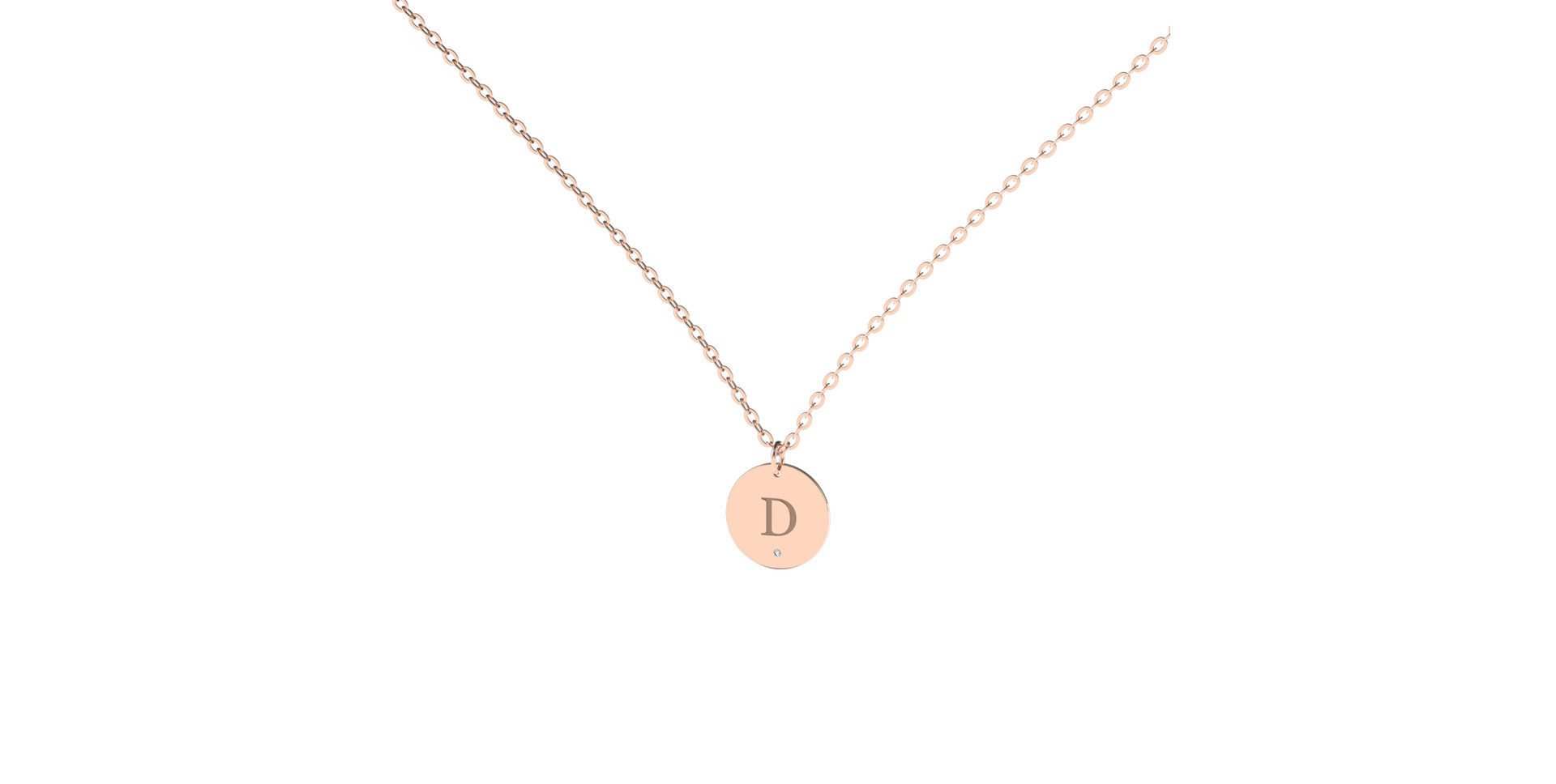 Náhrdelník s diamantom Little Coins D