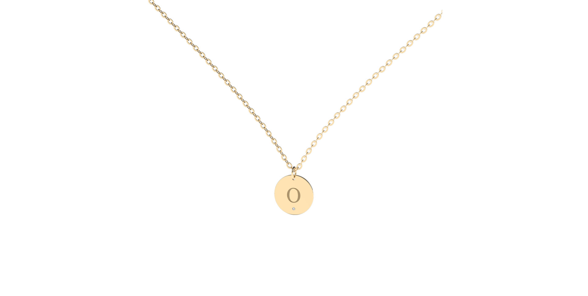 Náhrdelník s diamantom Little Coins O