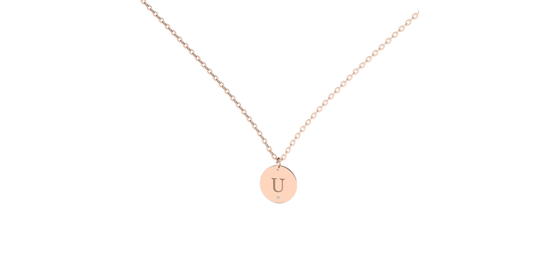 Náhrdelník s diamantom Little Coins U