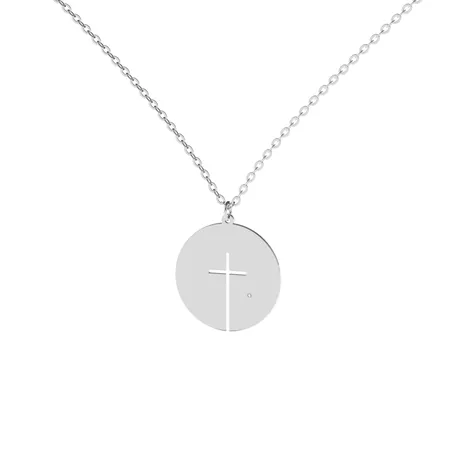 Náhrdelník s diamantom Cross