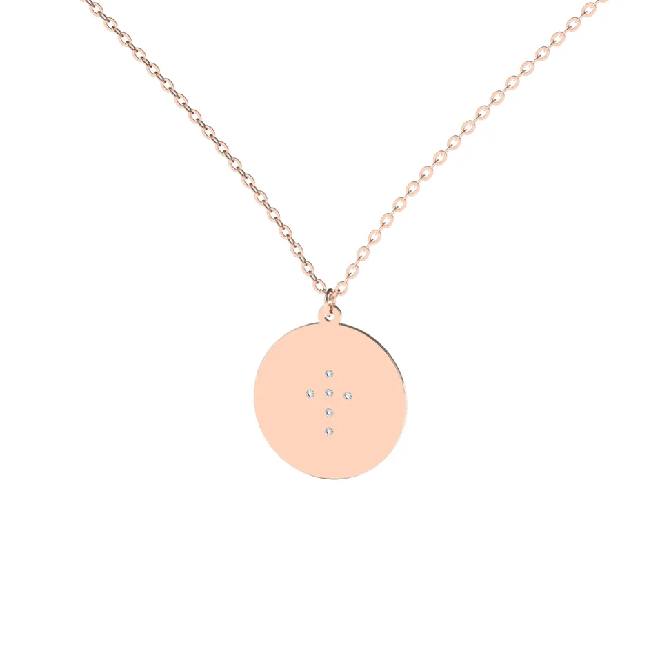 Náhrdelník s diamantmi Diamond Cross