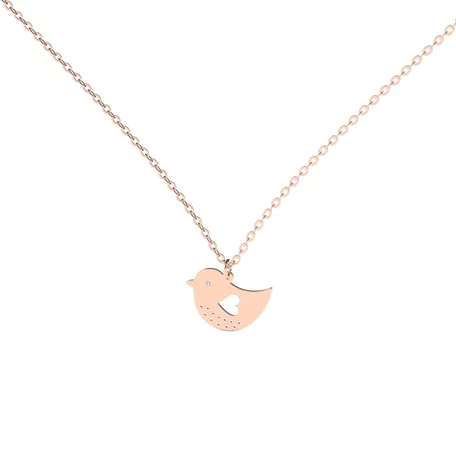 Náhrdelník s diamantom Love Bird