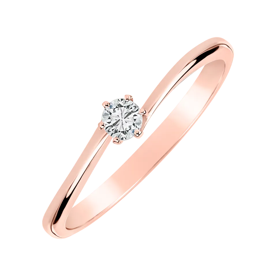 Prsteň s diamantom Timeless Glow