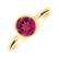 Prsteň s topásom pink Bonbon2
