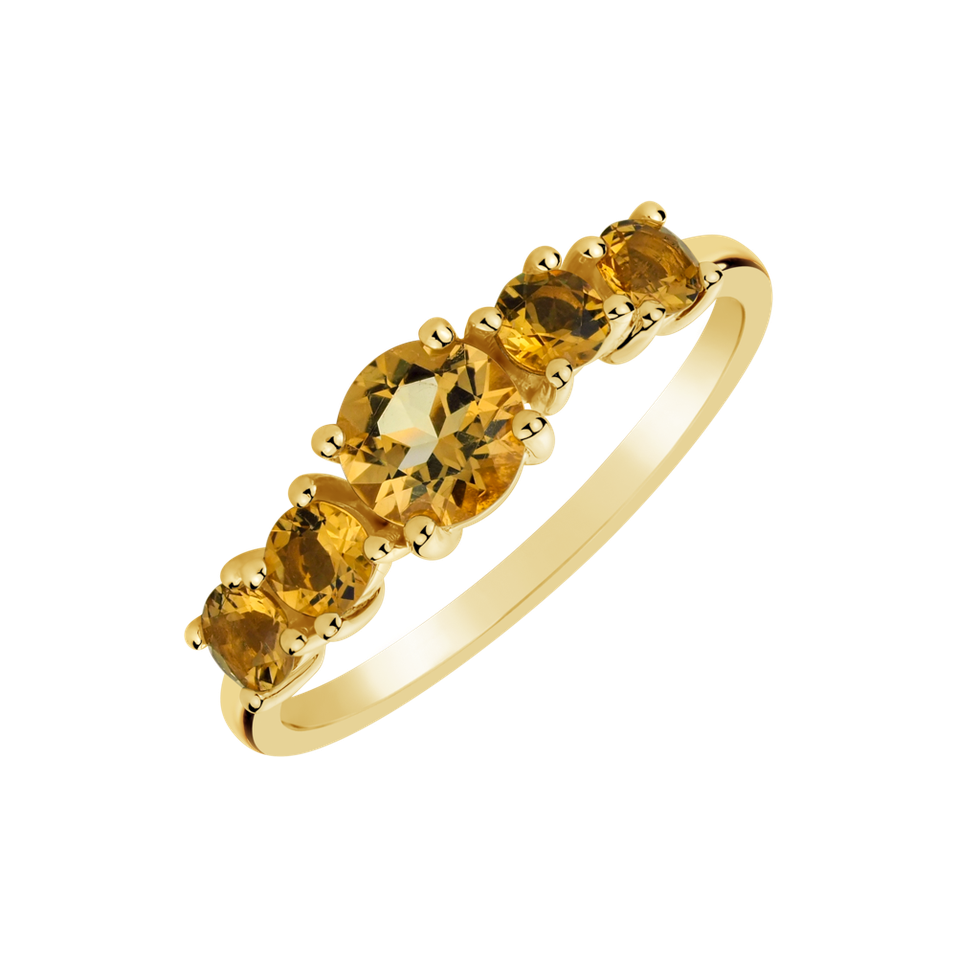 Prsteň s citrínmi Tiberia