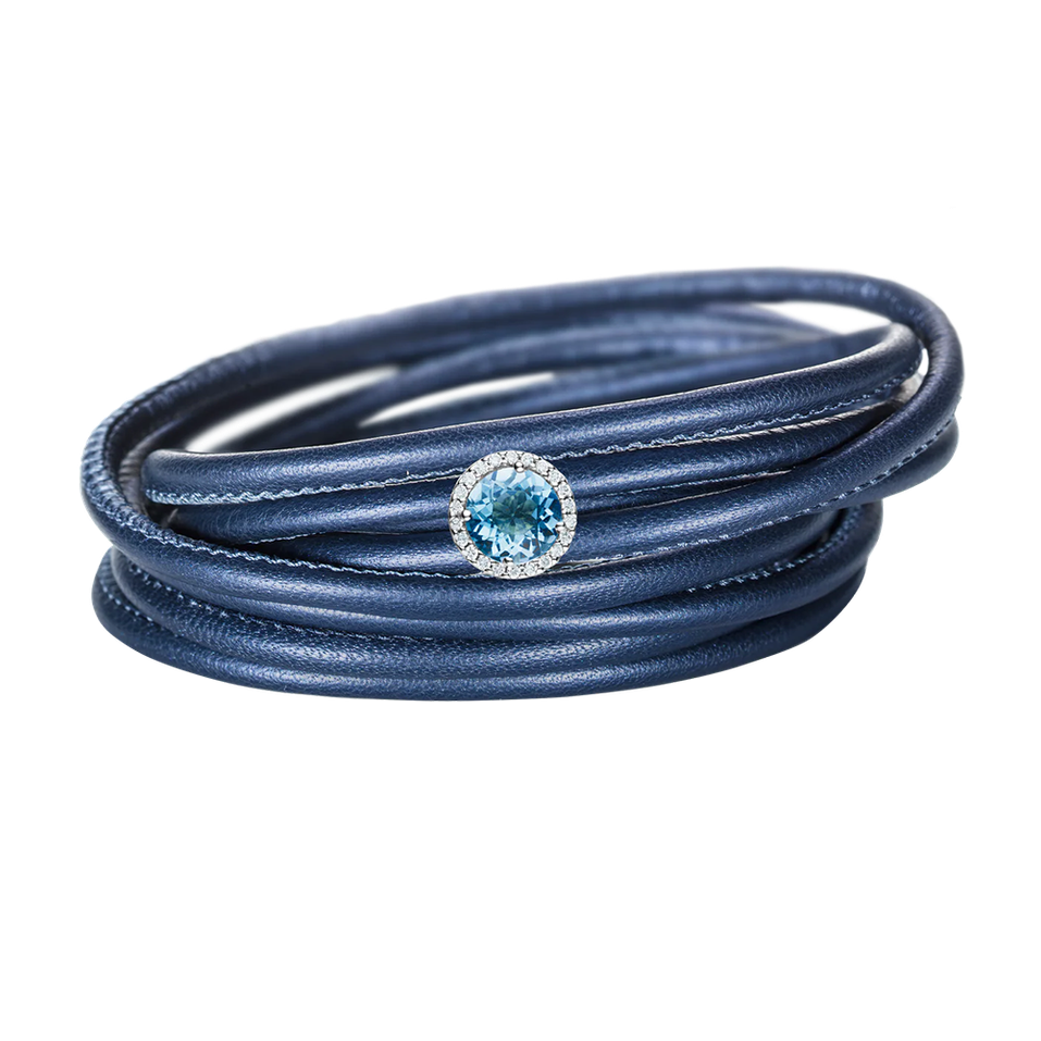 Prívesok s topásom a diamantmi Espressivo