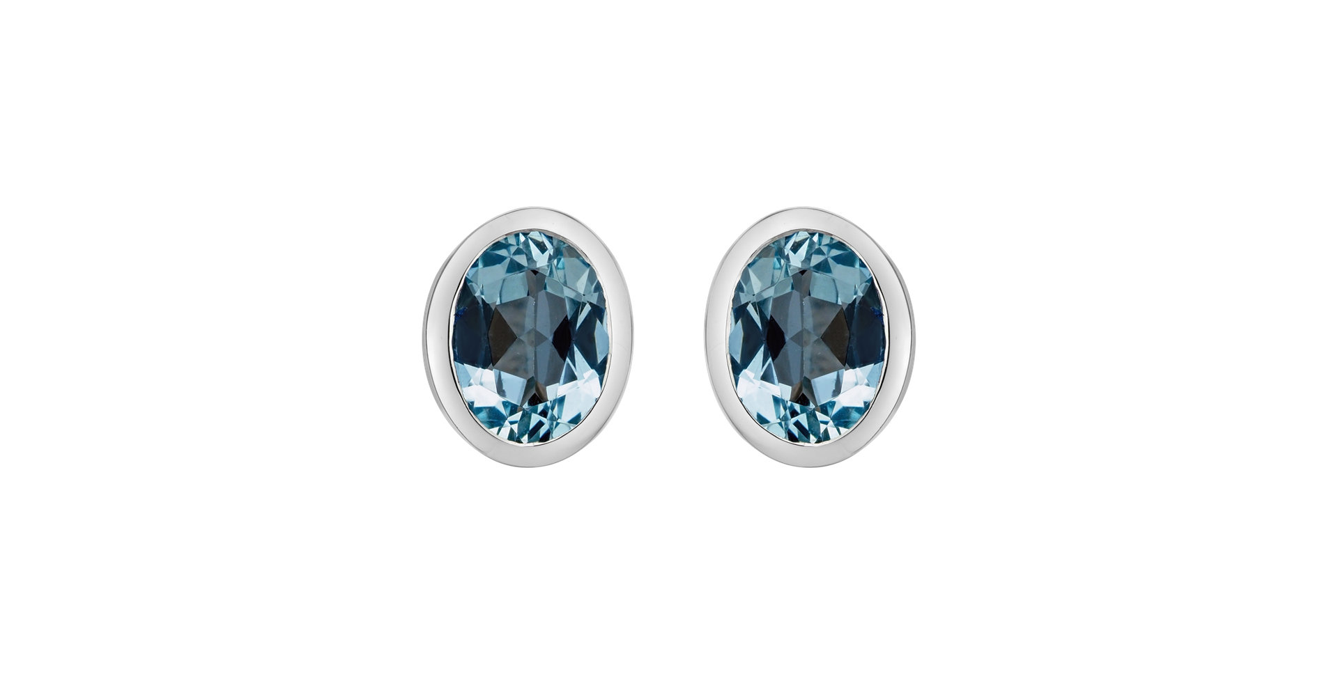 Naušnice s akvamarínom Fabienne