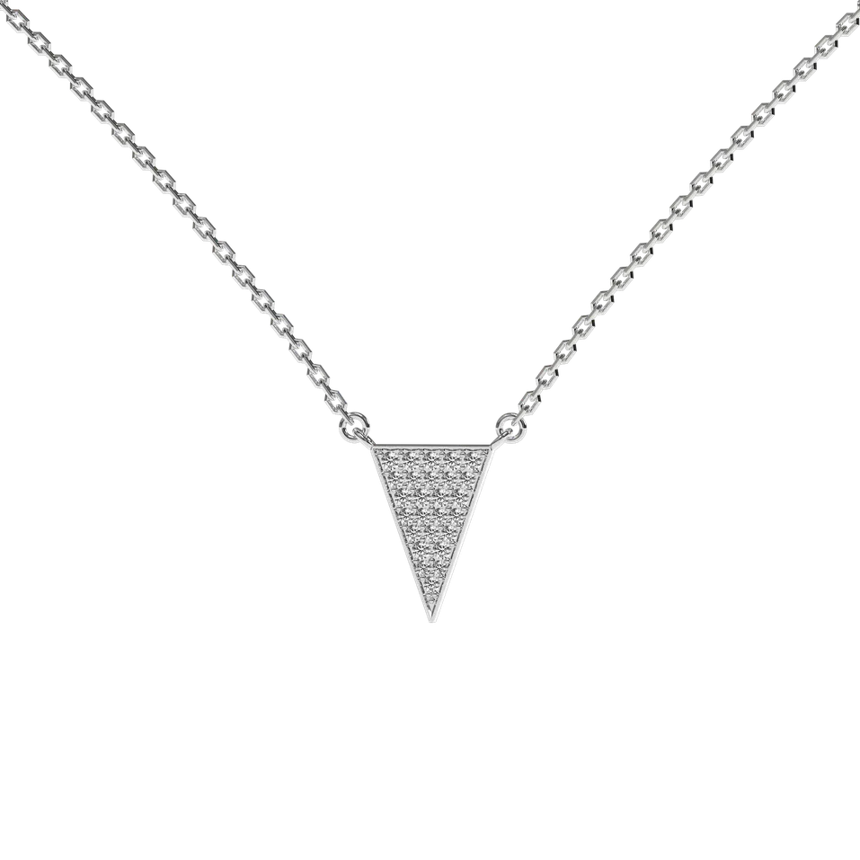 Náhrdelník s diamantmi Shiny Triangle